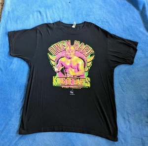 OWEN HART XL T-shirt Pro Wrestling WWF WWE AEW King Of Harts - Picture 1 of 5