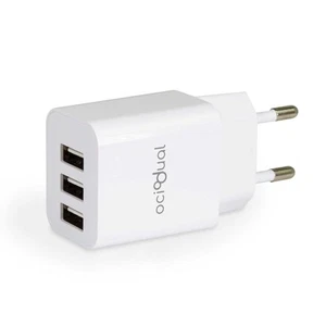 Cargador de Pared UE, 1 Puerto USB con 5V, 2.4A, 10W, Blanco, Modelo: ST590 - Imagen 1 de 7