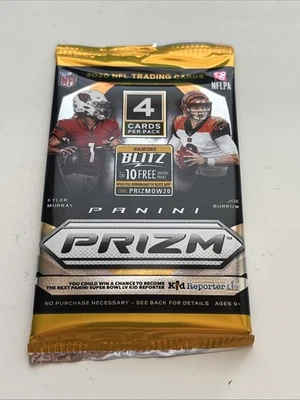 2020 Panini Prizm Football Hot Pack 4 Cards - Image 1 of 2