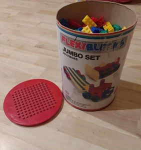 Flexiblocks 360 Piece Jumbo Set made in Germany A Few Pieces Missing See Desc - Picture 1 of 5