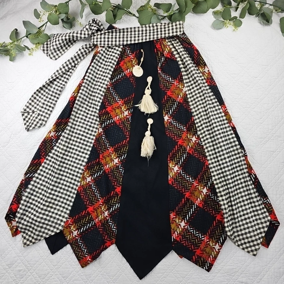 Maxi Falda Hippie De Colección Años 70 Chessa Davis Diseñador Sin Tirantes Vestido con Cinturón 29" Foto 1 de 4