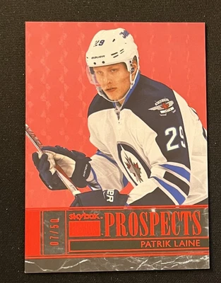 2016-17 Fleer Showcase SkyBox Premium Star Rubies S1 Patrik Laine Rookie SN:7/50 - Image 1 of 2