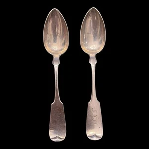 Good NEW YORK Coin Silver TEASPOON-URI CLARK-Ithaca - Picture 1 of 6