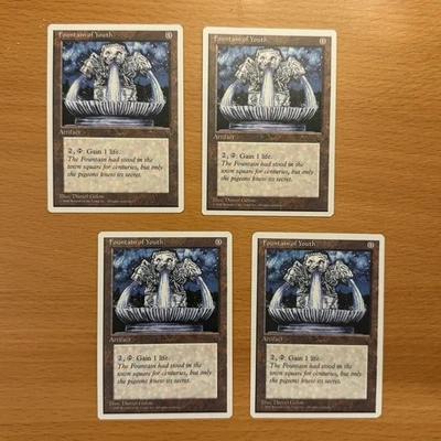 Fountain of Youth x4 NM+ NEVER PLAYED MtG Chronicles Magic VINTAGE FAST SHIPPING - Image 1 of 2