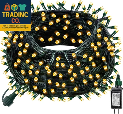 Christmas String Lights, 100 LED 33 FT Connectable Fairy Lights with 8 Modes, Wa - Image 1 of 4