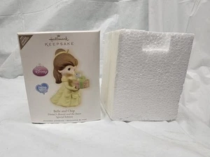 MIB Hallmark Ornament Disney Belle and Chip 2009 Beauty & the Beast Precious - Picture 1 of 4