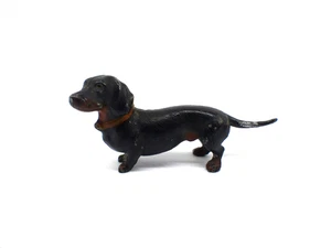 Vintage Zinn Figur Hund Dackel - Picture 1 of 10