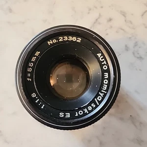 AUTO MAMIYA/SEKOR ES 55mm 1:1.8 LENS  Used ! See All  - Bild 1 von 4