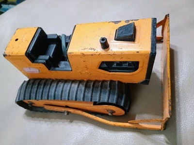 Bulldozer amarillo Tonka T-6 de colección vehículo de juguete de construcción de acero prensado Foto 1 de 4