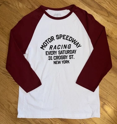 Saturdays New York City Motor Speedway Racing Raglan T Shirt Sz. XS - Image 1 of 4