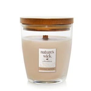 Nature's Wick Coconut Saffron Scented Candle, 10 ounces - Picture 1 of 4