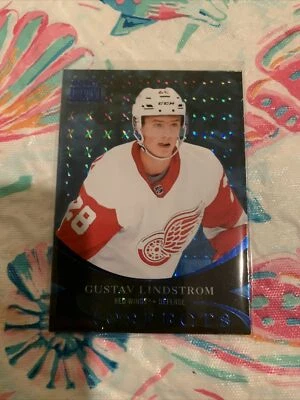 Gustav Lindstrom RC Sapphire 2021 Skybox Metal Universe Prospects Rookie Card - Image 1 of 2