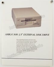1987 COMMODORE AMIGA 1010 3.5 EXTERNAL DRIVE Catalog Brochure Not a Clipping NEW
