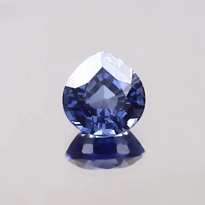 AAA Quality Natural Flawless Ceylon Blue Sapphire Loose Heart Gemstone Cut 8x8MM - Picture 1 of 4