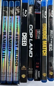 8 Stallone Blu-Ray Movies Rambo 1-3 Creed Copland Grudge Match Escape Plan 2 - Picture 1 of 16