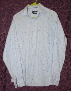 Camicia uomo Bugatchi vestibilità classica con bottoni manica lunga blu media - Foto 1 di 7