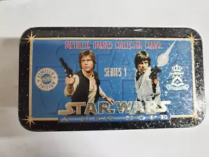 Star Wars A New Hope 1994 Metallic Images Collector Cards Series 1 Box Tin - Picture 1 of 3