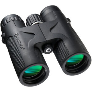 BARSKA 10x42 Waterproof Blackhawk Binoculars w/ Green Lens, AB11842