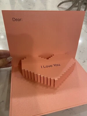 Valentines Day Pop Up Heart Card for Loved Ones - No One But You On The Back - Image 1 of 3