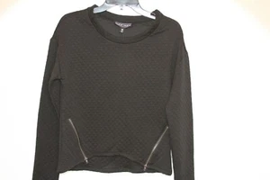 Maglione pullover asimmetrico trapuntato donna junior quasi famoso nero piccolo - Foto 1 di 9
