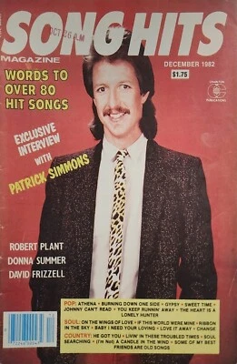 Song Hits Magazine Words To Over 80 Hit Songs Robert Plant December 1982 d9 - Image 1 of 4