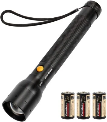 EverBrite Ultra Bright Tactical Flashlight Heavy-duty w/3C Alkaline Batteries - Image 1 of 4