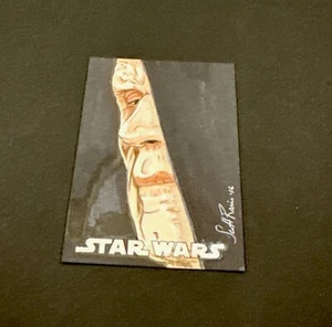 2016 TOPPS STAR WARS EVOLUTION DARTH SIDIOUS SKETCH by SCOTT RORIE 1/1 - Picture 1 of 6