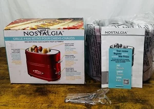 Nostalgia Retro Pop-Up Hot Dog Toaster - Fits 2 Hotdogs 2 Buns, Adjustable Timer - Picture 1 of 4