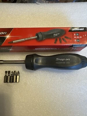 Snap On Ratchet Screwdriver In Dark Titanium With  5 Bits NEW - Image 1 of 4