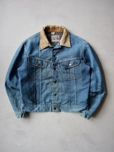 Vintage 70s Lee Storm Rider Denim Jacket Size M Blanket Lined Made in USA - Picture 1 of 10