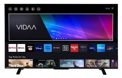 Toshiba VIDAA Smart TV 55 Zoll Fernseher 4K UHD Dolby Vision HDR Triple-Tuner - Bild 1 von 4