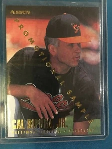 1996 Fleer Cal Ripken Jr  PROMOTIONAL SAMPLE - Picture 1 of 2