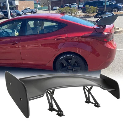For Hyundai Elantra Sedan 46" Sport Rear Trunk Spoiler Wing Racing GT Wing Matte - Image 1 of 4