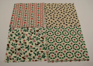 28 - 5" CHARM SQUARES lot CHRISTMAS holiday RED GREEN snowflake PINE CONE leaves - Picture 1 of 5