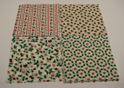 28 - 5" CHARM CUADRADOS Lote NAVIDAD Vacaciones ROJO VERDE Copo de Nieve CONO DE PINO Hojas Foto 1 de 4