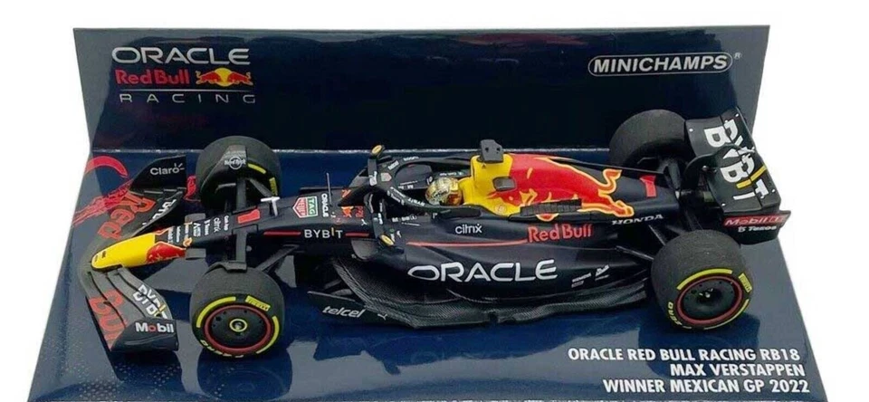 Red Bull Racing RB18 #1 Max Verstappen "Oracle" Winner F1 Formula One "Mexican G - Image 1 of 3