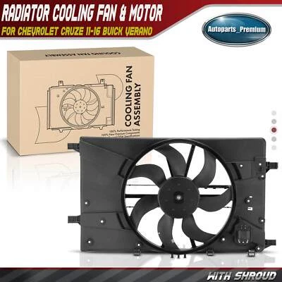 Ventilador de refrigeración del radiador del motor con conjunto de cubierta para Chevrolet Cruze 11-16 Buick Foto 1 de 4
