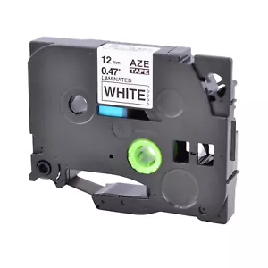TZe-231 TZ-231 12 mm schwarz auf weiß Etikettenband für Brother P-Touch PT-1750 7100 - Bild 1 von 4