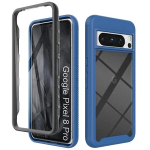 ® Coque Transparente pour Google Pixel 8 Pro Antichoc Housse Full Body Protec... - Photo 1 sur 8