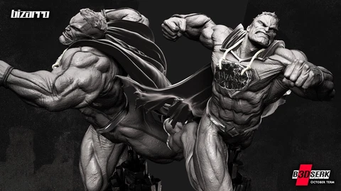 Bizarro 3D printed unpainted resin model kit Cover