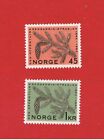 Norway #406-407  MNH OG   Pine Cone   Free S/H