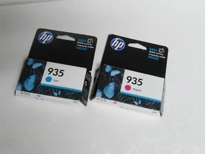 TINTA HP 935 ~ CIAN 9/2017 Y MAGENTA 8/2018 NUEVA - Imagen 1 de 6