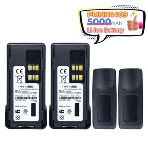 2PC PMNN4409 5000mAh Typ-C USB Akumulator ładujący do Motorola APX4000 XPR7550 - Zdjęcie 1 z 12
