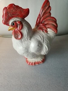 Beautiful Vintage Hand Painted Rooster 11" Signed made in USA. *READ* - Picture 1 of 12