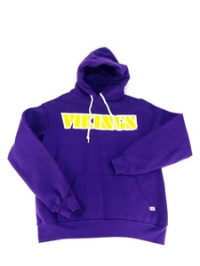 Vintage Minnesota Vikings Hooded Sweatshirt Hoodie Purple Mens Large - Picture 1 of 9