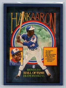 1986 Donruss Hall of Fame Diamond King Hank Aaron #602 - Picture 1 of 2