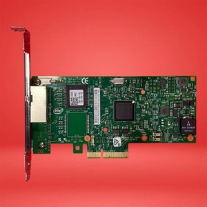 Adaptateur serveur carte réseau Intel I350-T2 double port Gigabit RJ45 PCIe x4 profil bas - Photo 1/4