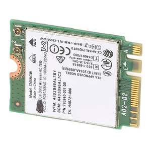 Laptop Wifi Card 1200Mbps High Speed 2.4G 5G Dual Band BT 4.2 AC NGFF Network CB - Afbeelding 1 van 23