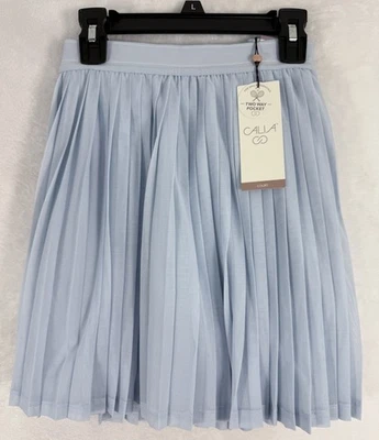 New Calia By Carrie Underwood Large Tennis Skort Pleated Skirt Womens Blue NWT - Image 1 of 4
