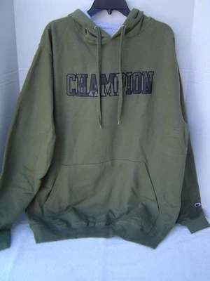 NUEVA SUDADERA/SUDADERA CON CAPUCHA JERSEY VERDE EJÉRCITO CAMPEÓN GRANDE&TALL PARA HOMBRE TALLA LT Foto 1 de 4